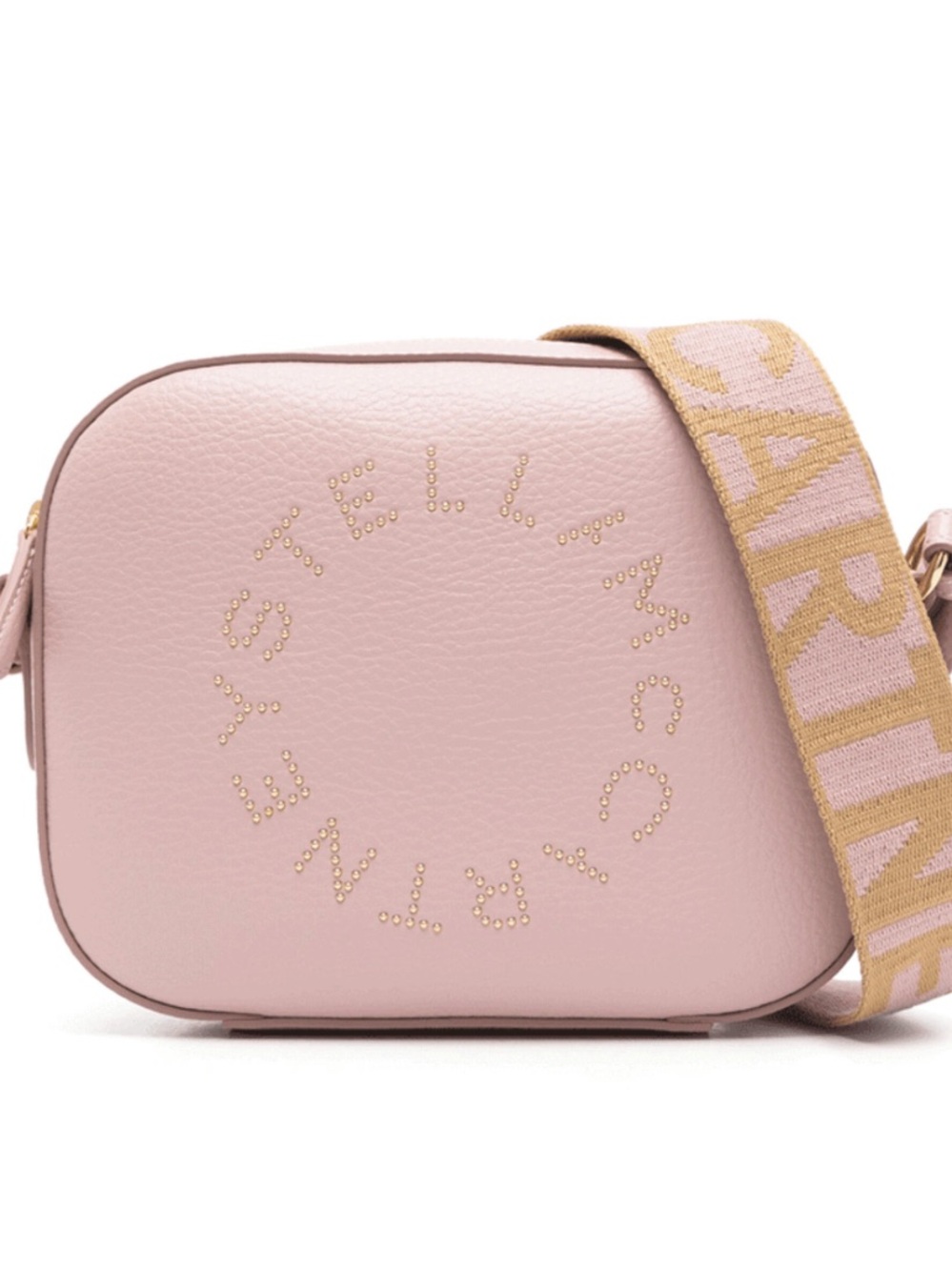 Stella McCartney Blush Pink Crossbody with Jacquard Strap